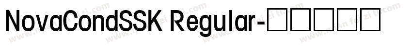 NovaCondSSK Regular字体转换
